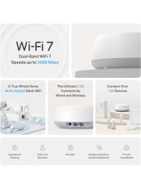 TP-LINK DECO BE25-2P BE3600 MESH EV WIFI7 SISTEM (2-PACK) - 5